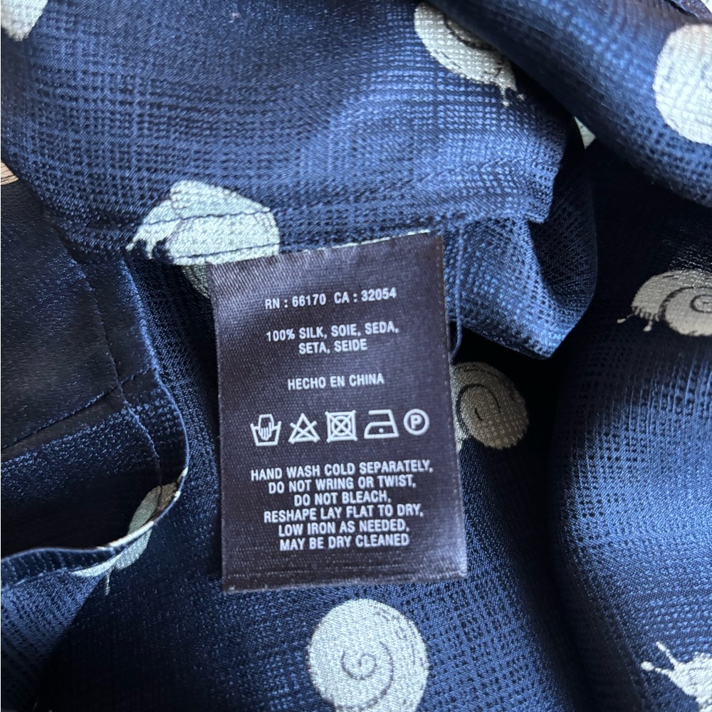 ANTHROPOLOGIE Navy Snail Print Sleeveless Top - Picture 5 of 11